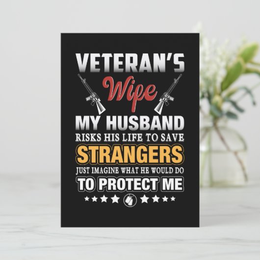I An Veteran's vrouw Save The Date (Staand voorkant)