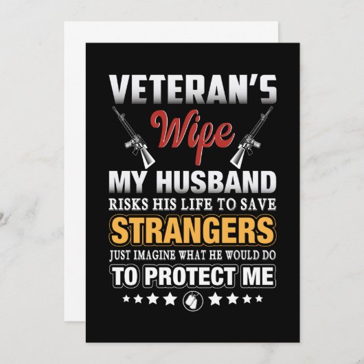 I An Veteran's vrouw Save The Date (Voorkant / Achterkant)