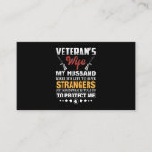 I An Veteran's vrouw Visitekaartje (Voorkant)