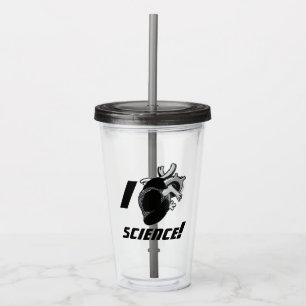 I (Anatomisch hart) Wetenschap Acryl Drinkbeker