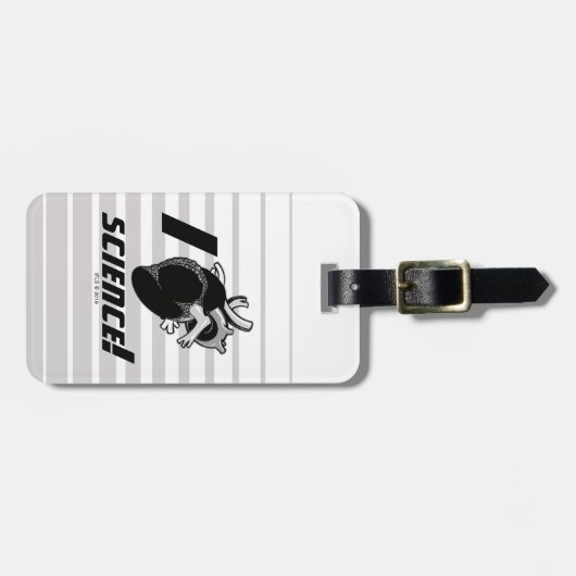 I (Anatomisch hart) Wetenschap Bagagelabel (Voorkant horizontaal)