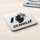 I (Anatomisch hart) Wetenschap Bier Onderzetter (Linkerzijde)