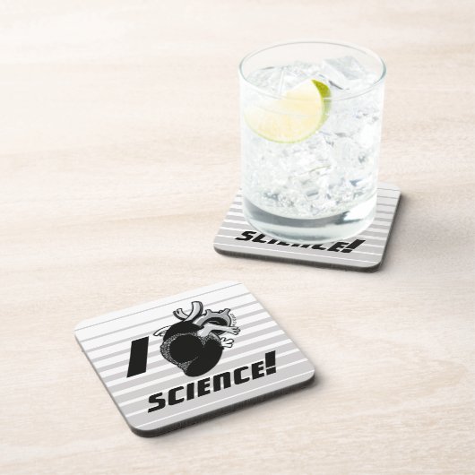 I (Anatomisch hart) Wetenschap Bier Onderzetter (Rechterzijde)