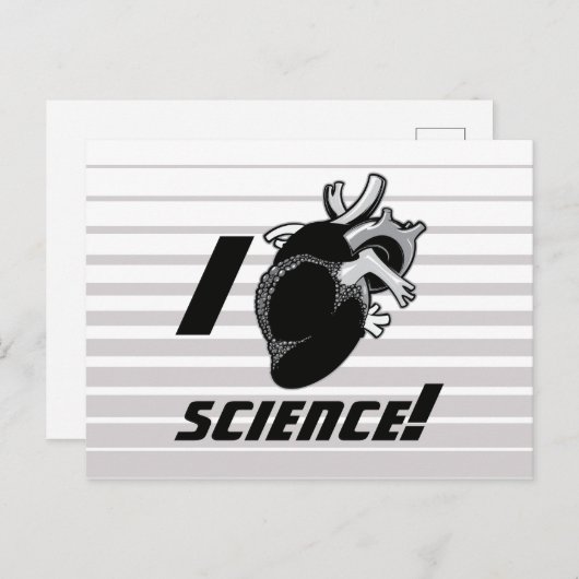 I (Anatomisch hart) Wetenschap Briefkaart (Voorkant / Achterkant)