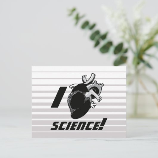 I (Anatomisch hart) Wetenschap Briefkaart (Staand voorkant)