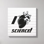 I (Anatomisch hart) Wetenschap Canvas Afdruk (Voorkant)