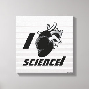 I (Anatomisch hart) Wetenschap Canvas Afdruk