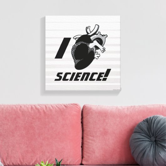I (Anatomisch hart) Wetenschap Canvas Afdruk (Insitu (Woonkamer))