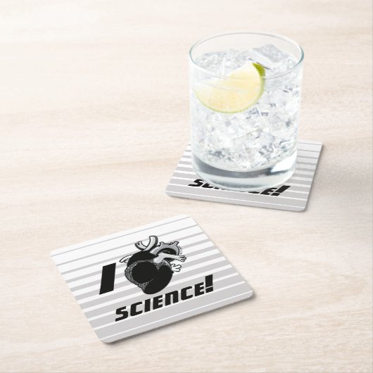 I (Anatomisch hart) Wetenschap Kartonnen Onderzetters (Insitu)