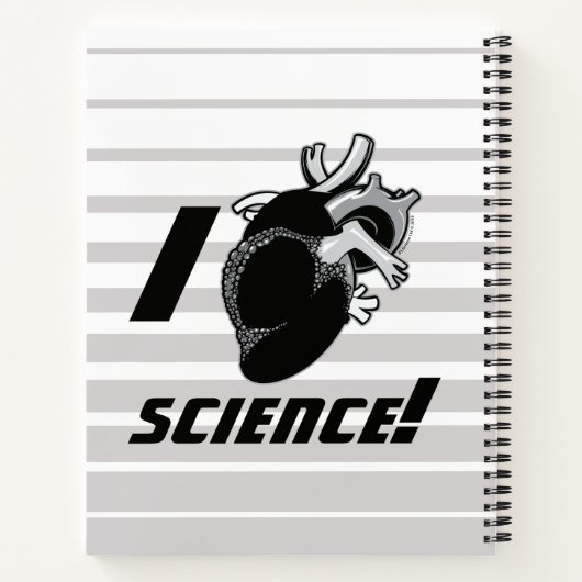 I (Anatomisch hart) Wetenschap Notitieboek (Achterkant)