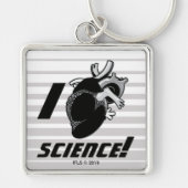 I (Anatomisch hart) Wetenschap Sleutelhanger (Voorkant)