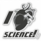 I (Anatomisch hart) Wetenschap Sticker (Voorkant)