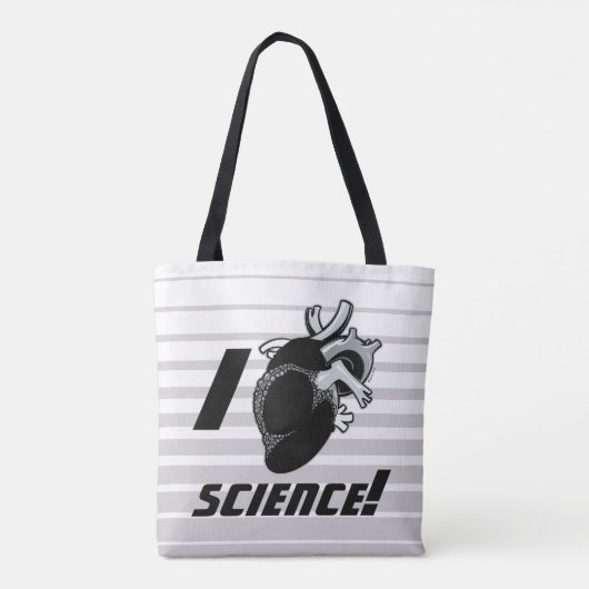 I (Anatomisch hart) Wetenschap Tote Bag (Achterkant)