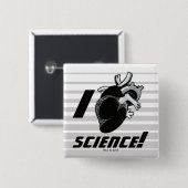 I (Anatomisch hart) Wetenschap Vierkante Button 5,1 Cm (Voorkant /achterkant)