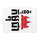 I Angkor (Heart) Cambodia (Kampuchea) Khmer Script Magneet (Horizontaal)