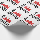 I Angkor (Heart) Cambodia (Srok Khmer) Language Cadeaupapier (Hoek)