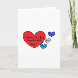 I Appreciate You Feestdagen Kaart