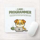 I Are Programmer Beep Boop Funny Mouse Pad Muismat (Met muis)