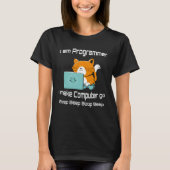 I are Programmer  Cat Gamer PC Video Games T-shirt (Voorkant)