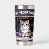 I are programmer, I make computer BEEP BOOP BEEP Geïsoleerde Drinkbeker (Achterkant)