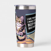 I are programmer, I make computer BEEP BOOP BEEP Geïsoleerde Drinkbeker (Rechts)