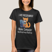 I Are Programmer I Make Computer Beep Boop Cute C T-shirt (Voorkant)
