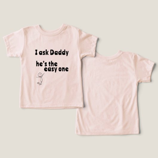 I ask Daddy - he’s the easy one (Ontwerp Voorkant & Achterkant)