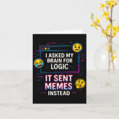 I Asked My Brain For Logic Kaart (Gele Bloem)