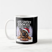 I Ate Santas Cookies Puppy Funny Christmas German  Koffiemok (Links)