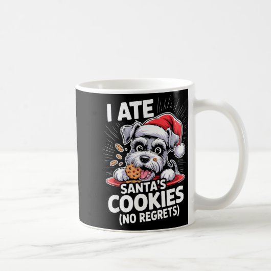I Ate Santas Cookies Puppy Funny Christmas Mini Sc Koffiemok (Rechts)