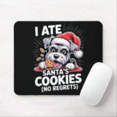 I Ate Santas Cookies Puppy Funny Christmas Mini Sc Muismat (Met muis)