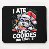 I Ate Santas Cookies Puppy Funny Christmas Mini Sc Muismat (Voorkant)