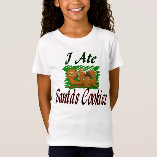 i ate santas koekjes shirt (Voorkant)