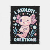 I Axolotl Questions Funny Cute Pun Design  Fleece Deken (Voorkant)