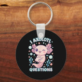 I Axolotl Questions Funny Cute Pun Design  Sleutelhanger (Voorkant)