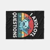 I Axolotl Questions Funny Kids Fleece Deken (Voorkant (Horizontaal))