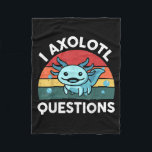 I Axolotl Questions Funny Kids Fleece Deken<br><div class="desc">I Axolotl Questions Funny Kids</div>
