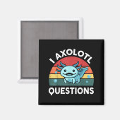 I Axolotl Questions Funny Kids Magneet (Voorkant / Achterkant)