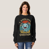 I Axolotl Questions  Kids Retro  Cute Axolotl Trui (Voorkant volledig)
