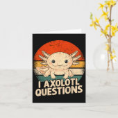 I Axolotl Questions Shirt Adults Youth Kids Retro Kaart (Gele Bloem)