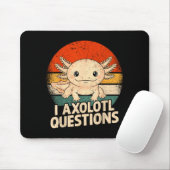 I Axolotl Questions Shirt Adults Youth Kids Retro Muismat (Met muis)