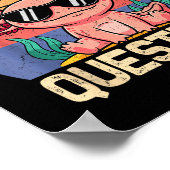 I Axolotl Questions Shirt Adults Youth Kids Retro Poster (Hoek)