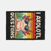 I Axolotl Questions Shirt Funny Axolotl Boy Girls Fleece Deken (Voorkant (Horizontaal))