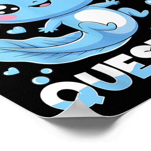 I Axolotl Questions Shirt Kids Axolotl Christmas  Poster (Hoek)