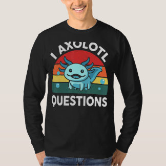 I Axolotl Vraag Blue Salamander Kinder jongens mei T-shirt
