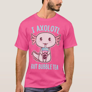 I Axolotl vraagt zich af of Bubble Tea Funny Kawai T-shirt