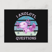 I axolotl vragen briefkaart (Voorkant)