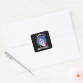 I Axolotl Vragen, Cute Axolotl Quote Vierkante Sticker (Envelop)