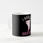I Axolotl Vragen, Cute Funny Axolotl Koffiemok (Voorkant links)