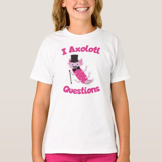 I Axolotl Vragen Funny Meme T-shirt (Voorkant)
